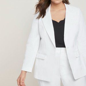 NWT Eloquii Premier Bi-Stretch Work Blazer in white size 20